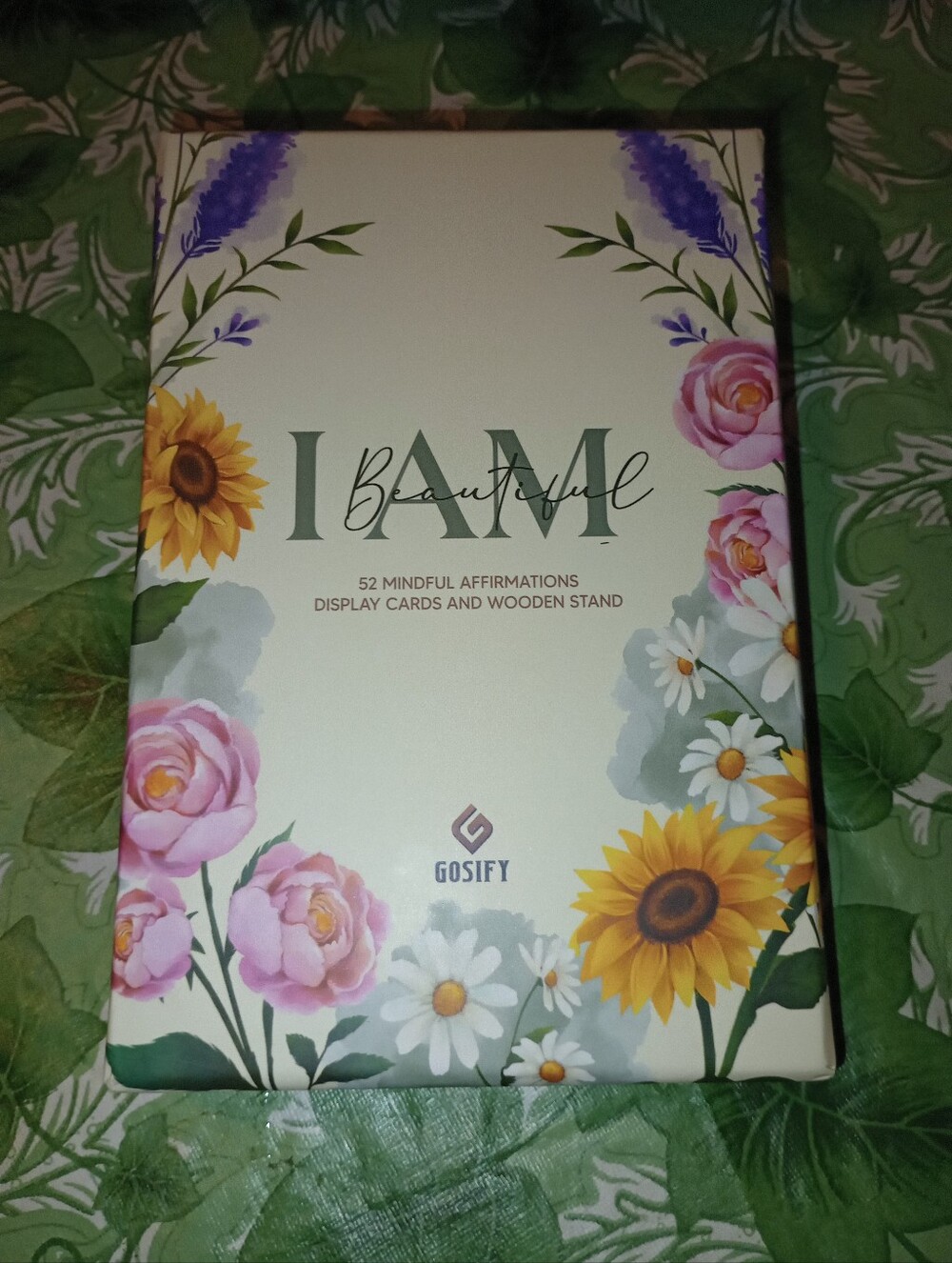 I AM Beautiful Affirmation Cards - Floral Artwork